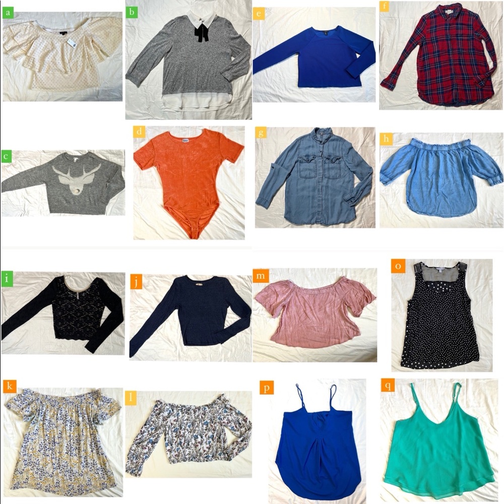 Multiples blouses and shirts (women)